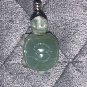 Turtle crystal/ stone necklace